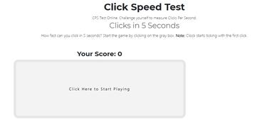 CPS Test  Play Online Now