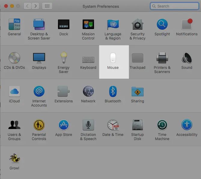 system preferences